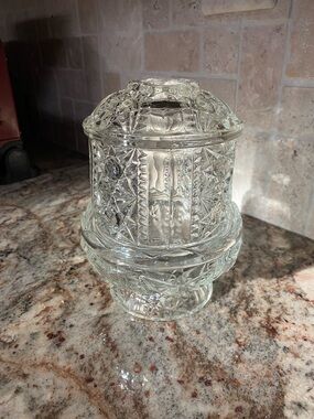 Indiana glass fairy lamp